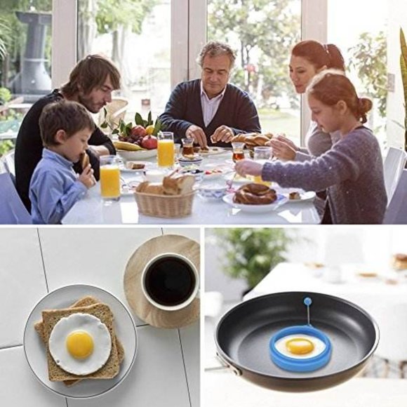 Nonstick Silicone Egg & Pancakes Molds - 4 pcs - Picture 6 of 16